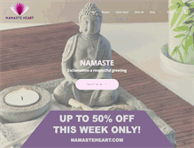 Tablet Screenshot of namasteheart.com